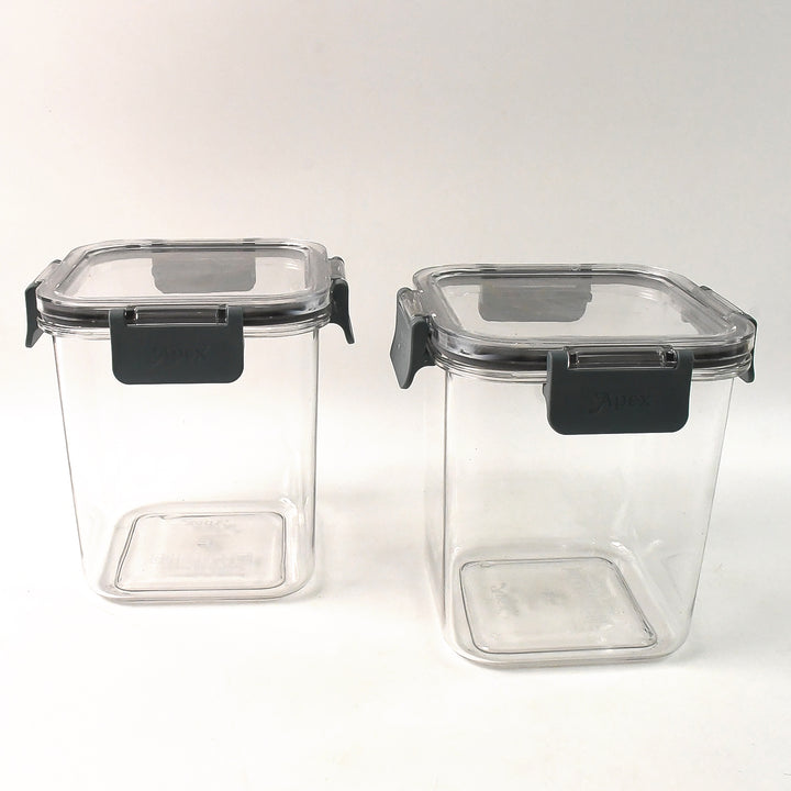 Press N Lock Airtight Food Storage Container Set (2pc900ml)