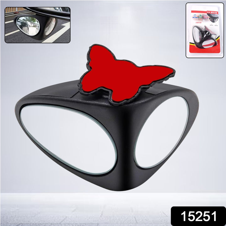 2 in 1 car blind spot mirror with adjustable angle for improved visibility and safety while driving