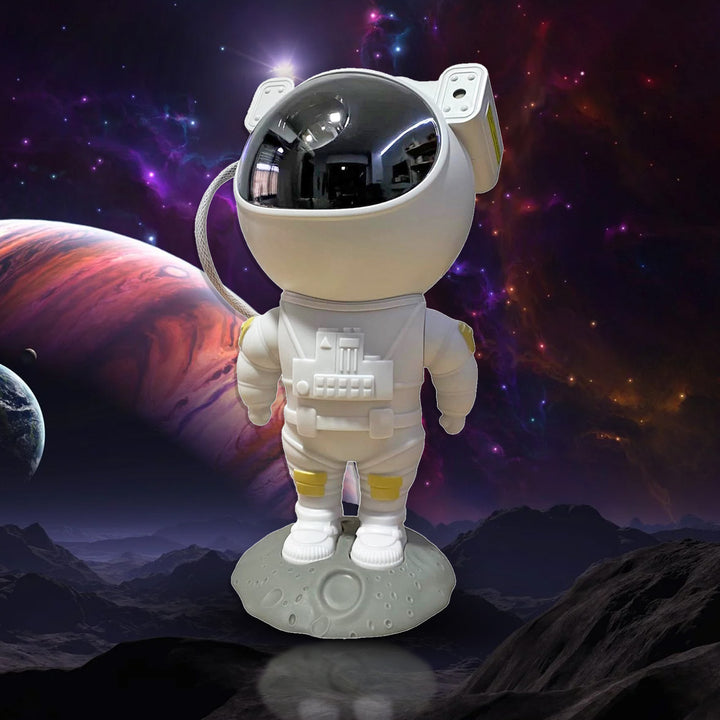 Astronaut galaxy projector lamp creating a stunning cosmic display in your home decor