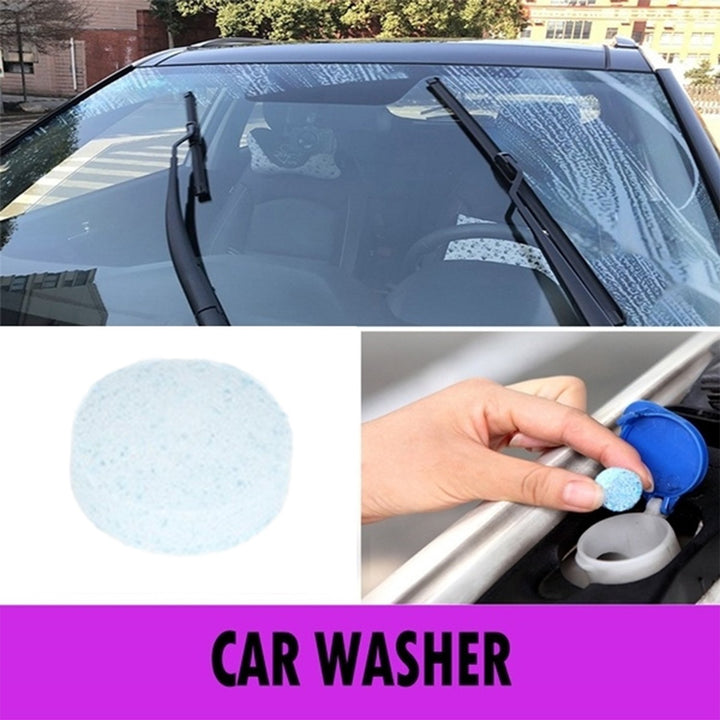 Car wiper detergent tablets for effective windshield cleaning and maintenance