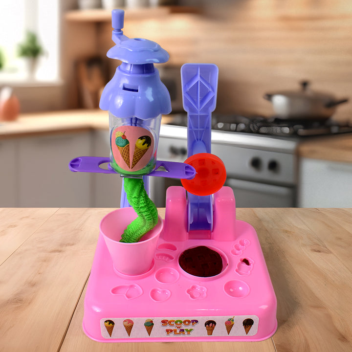 Superior eMart colour dough scoop and play set with ice cream cone and creative play accessories
