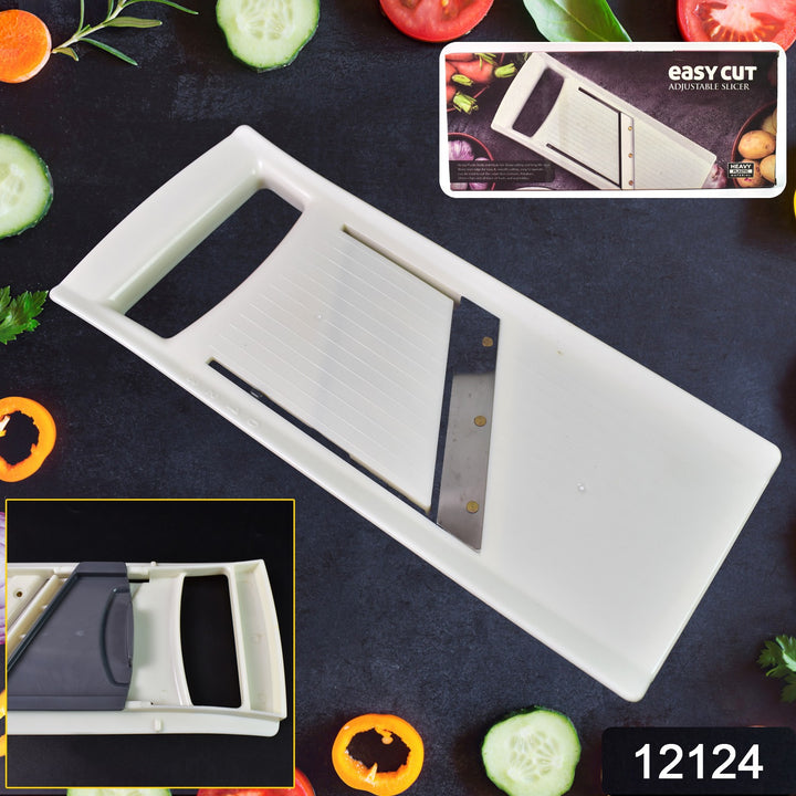 Easy Cut adjustable fruit and vegetable slicer for precise and easy slicing in the kitchen