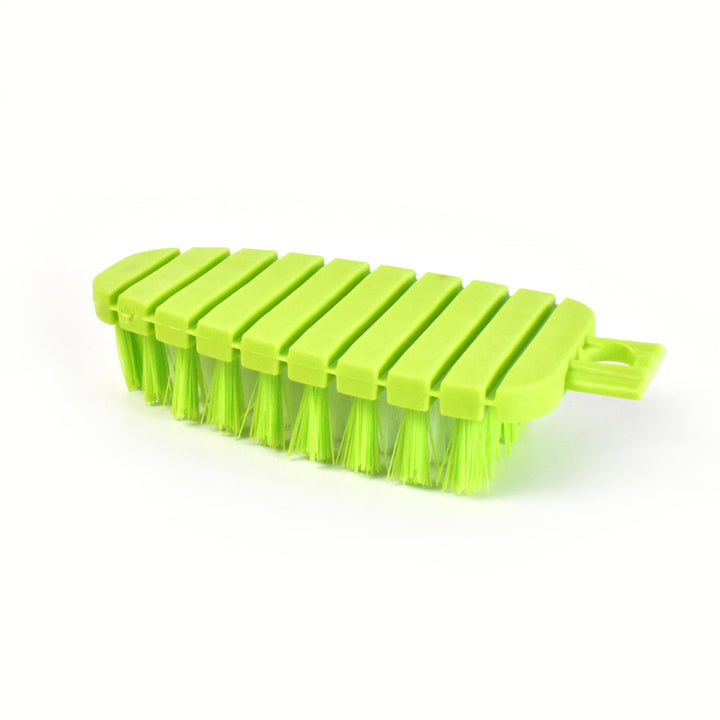 Green Superior eMart fruit cleaning brush tool with stiff bristles for effective fruit washing