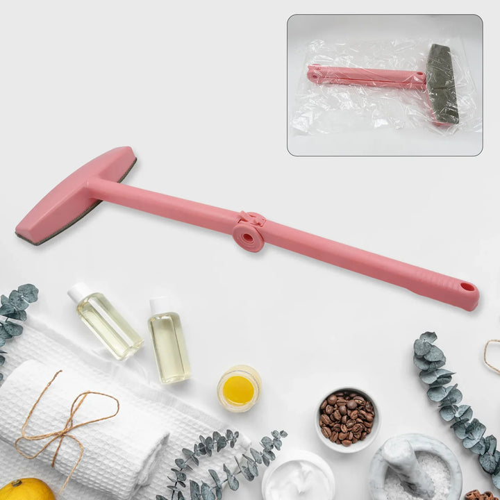 Superior eMart glazed glass cleaning wiper in pink with an ergonomic handle for easy use