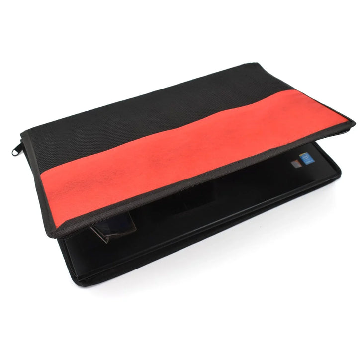 Superior eMart laptop cover bag in red and black design for stylish laptop protection