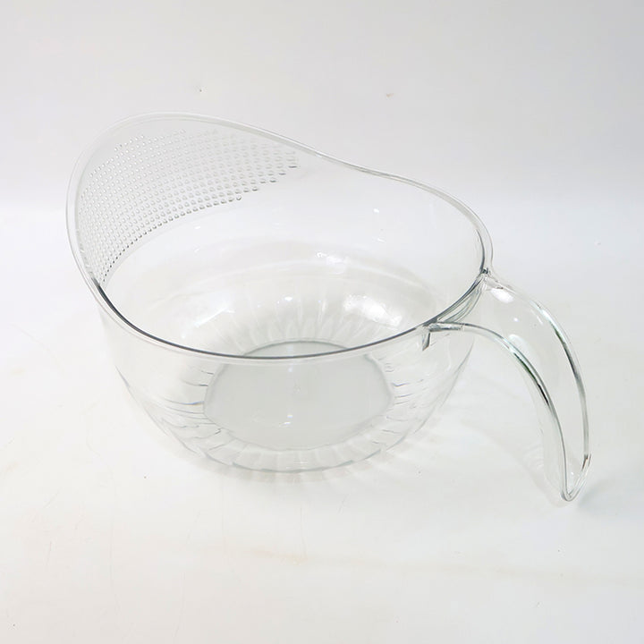 Multipurpose Transparent Plastic Bowl With Handle (1 Pc)
