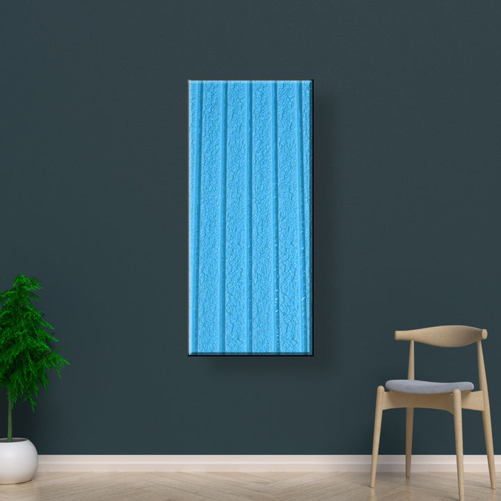 Mix color room wallpaper 60x30 cm displayed on a stylish dark wall in a modern home setting