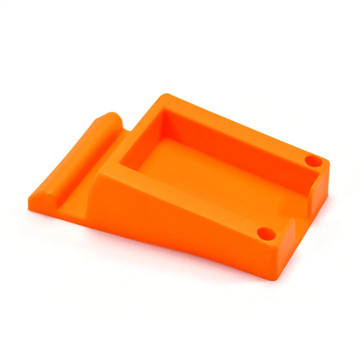 Orange multi-function card holder designed for convenient storage and organization of cards and small items
