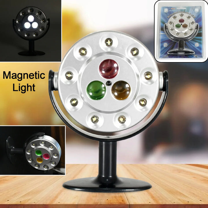 Multifunctional magnetic LED flashlight with multiple colors and a versatile stand for home decor