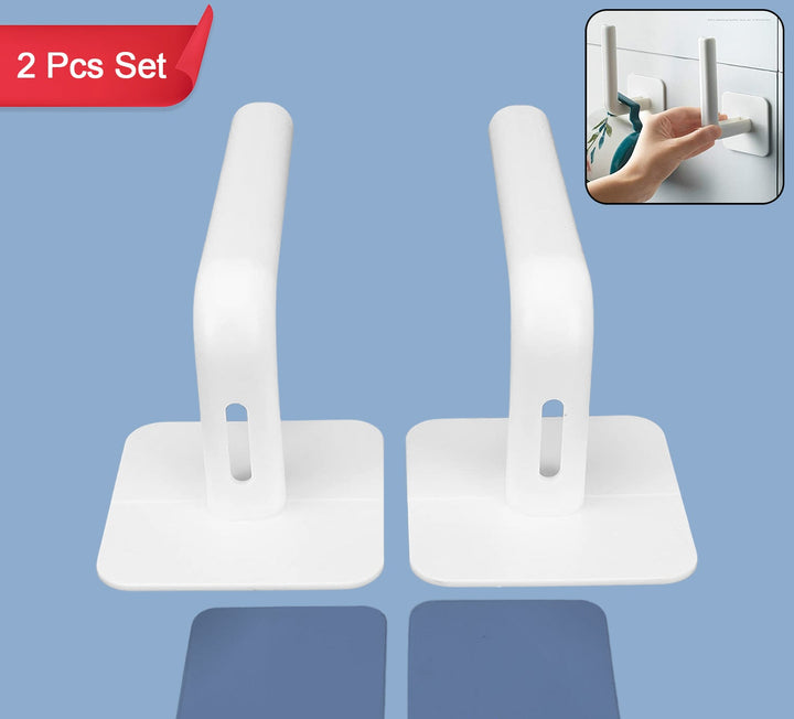 Set of 2 White Multipurpose Shelf Organizers for Home and Kitchen Storage Solutions