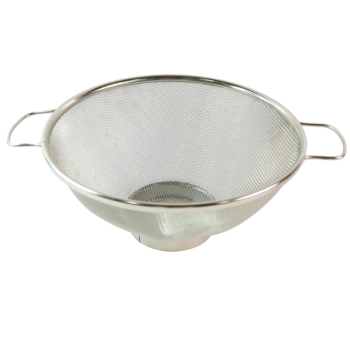 Superior eMart stainless steel mesh colander with dual handles for straining and draining