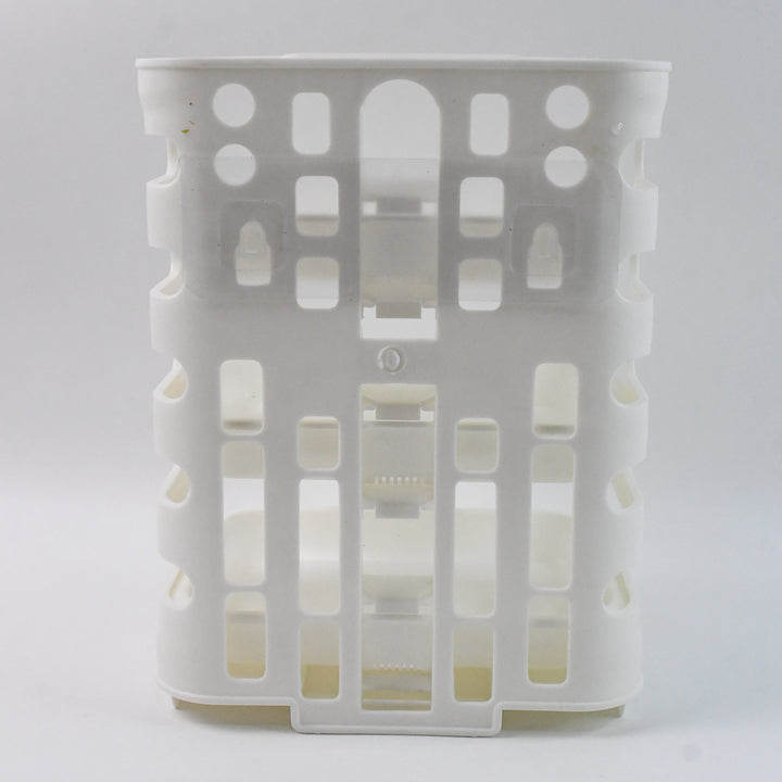 Superior eMart white wall-mounted food organizer rack with multiple slots for kitchen storage