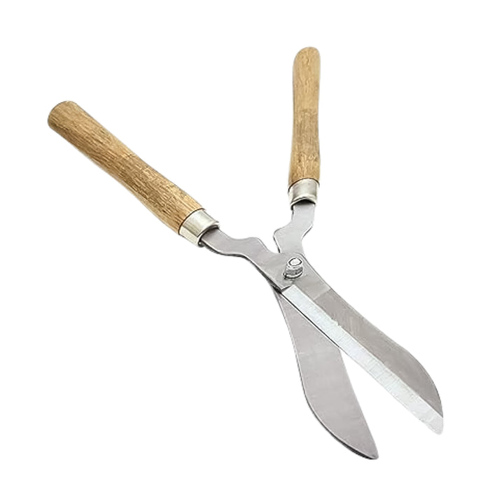 Superior eMart wooden handle garden shears with stainless steel blades for precise trimming