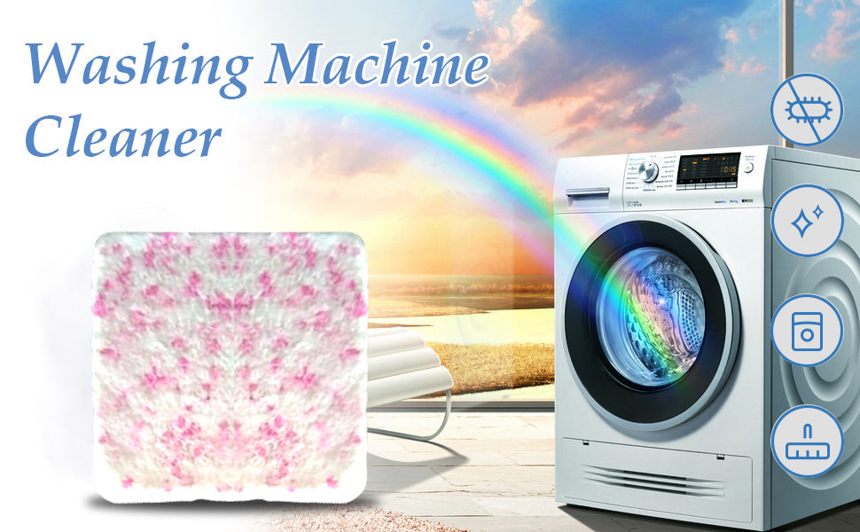 Washing machine tablets in lavender scent for cleaning