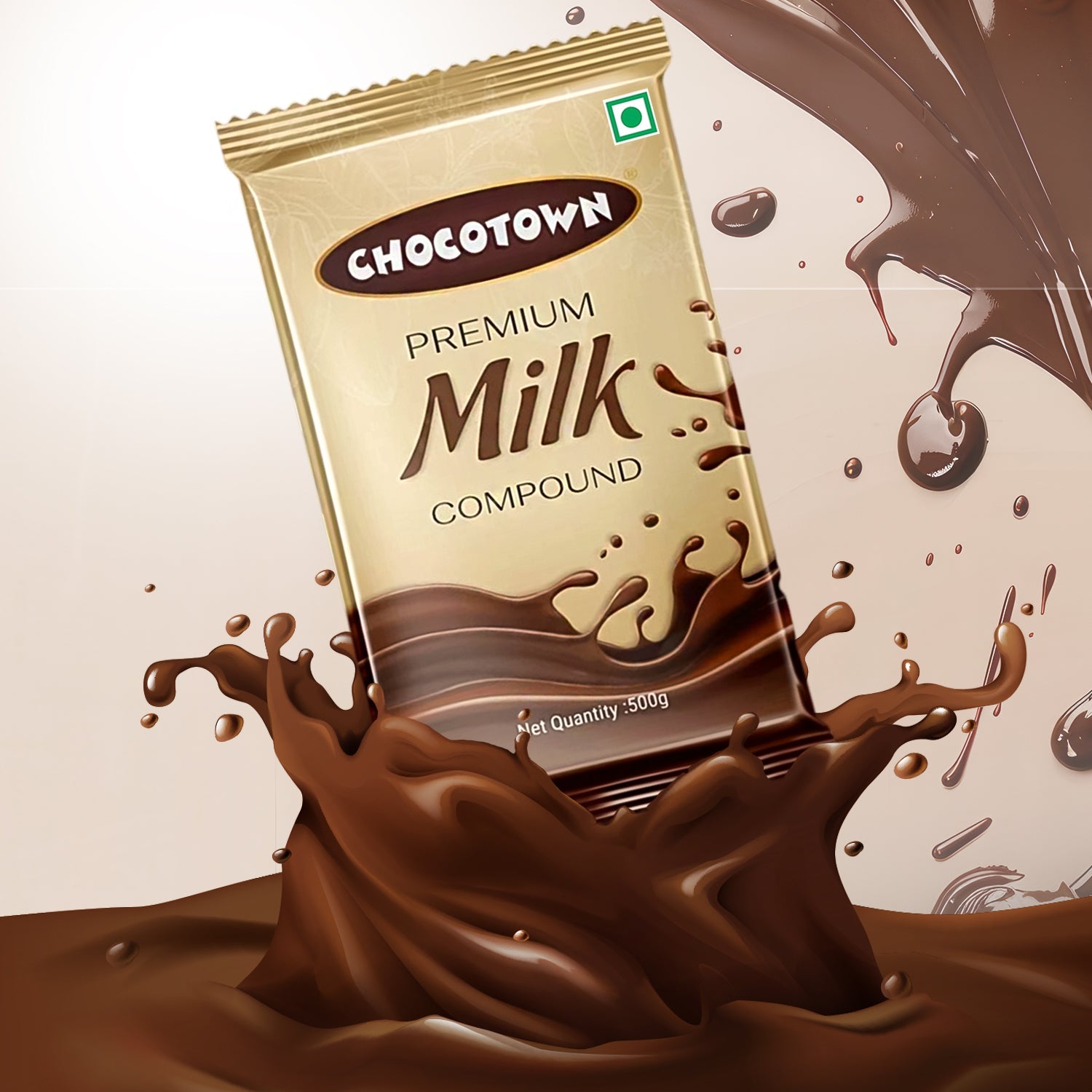 Chocotown Premium Milk Compound Slab (500 gm) - 10256_premiume_milk_compound