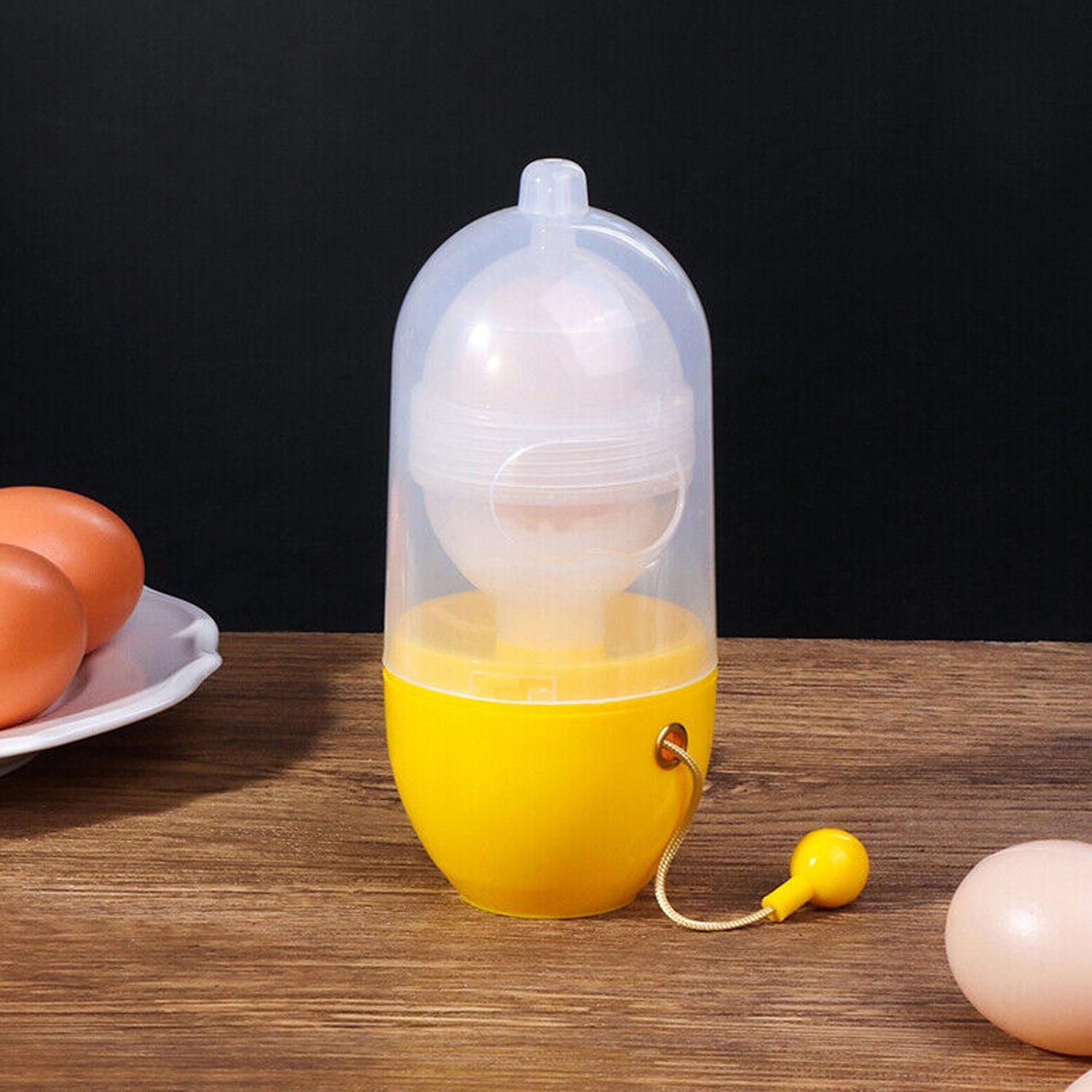 MANUAL EGG PULLER SCRAMBLER HOUSEHOLD WHITE EGG YOLK MIXER KITCHEN TOOL MIX MANU - 7156a_manual_egg_mixer