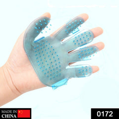 Rubber Pet Cleaning Massaging Grooming Glove Brush - 0172_pet_wash_brush