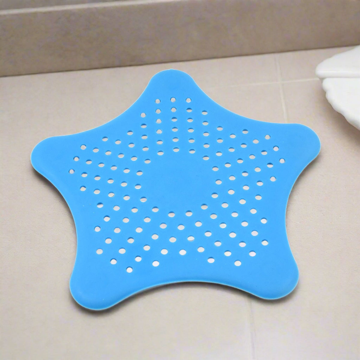 Star Shape Suction Cup Kitchen Bathroom Sink Drain Strainer Hair Stopper Filter, - 18043_star_shape_sink_strainer_1pc