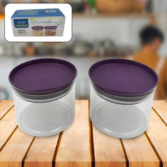 Air Tight & Unbreakable Kitchen Jar Set Food Storage Containers for Dry Fruits,  - 5551_2pc_kitchen_jar