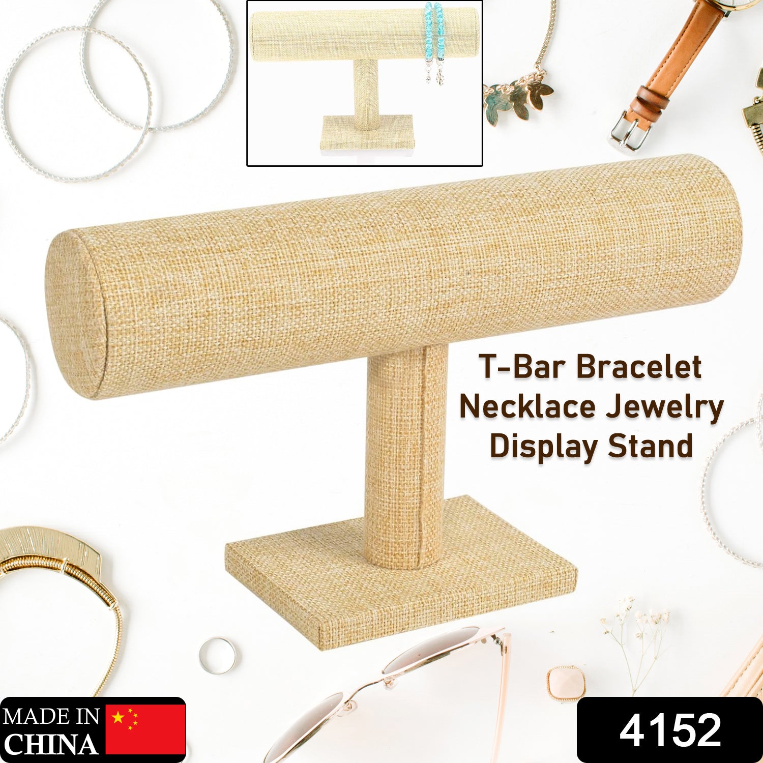 Jewelry Display Rack Bracelet Display Portable Bracelet Stand Jewelry Stand Orga - 4152_bracelet_holder_stand_1pc