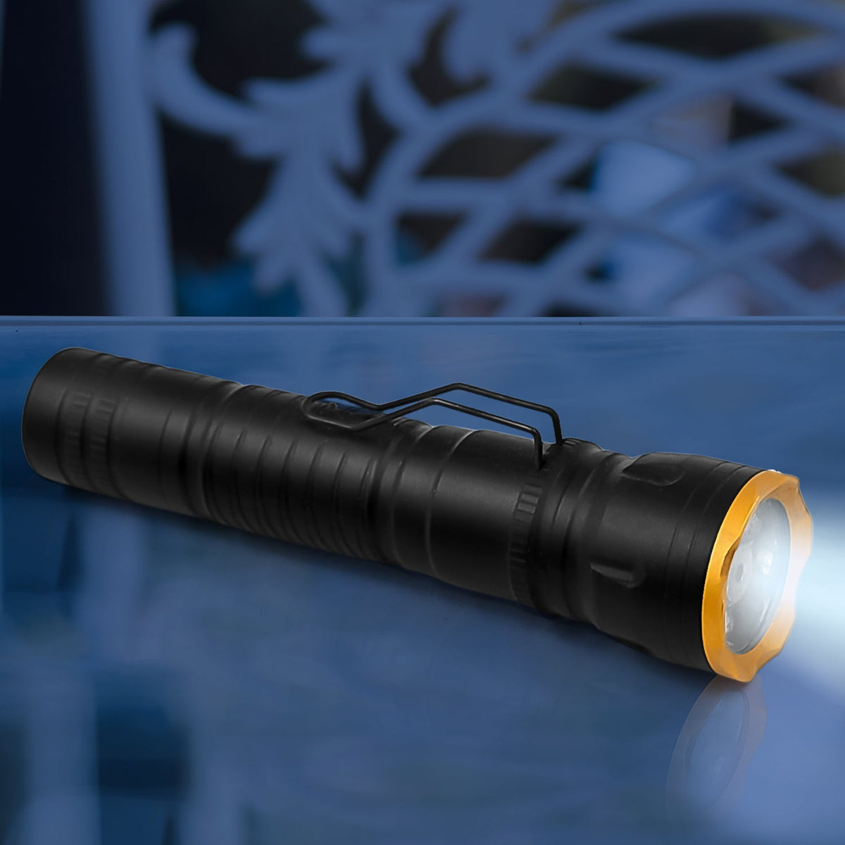 2in1 5 LED With 1 Laser Light Portable Mini Torch / Flashlight LED Powerful Hig - 8597_5led_torch_light_1pc_no4