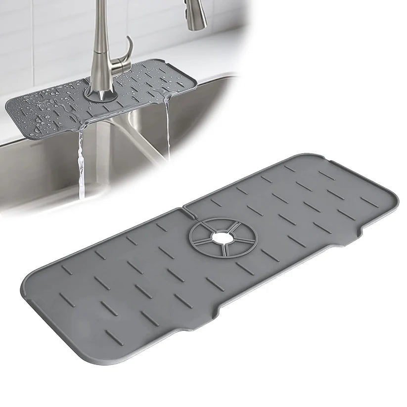 Superior eMart Silicone Sink Faucet Mat for Drip Control