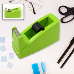 Plastic Tape Dispenser Cutter for Home Office use, Tape Dispenser for Stationary - 9514_plastic_tape_dispenser_no9