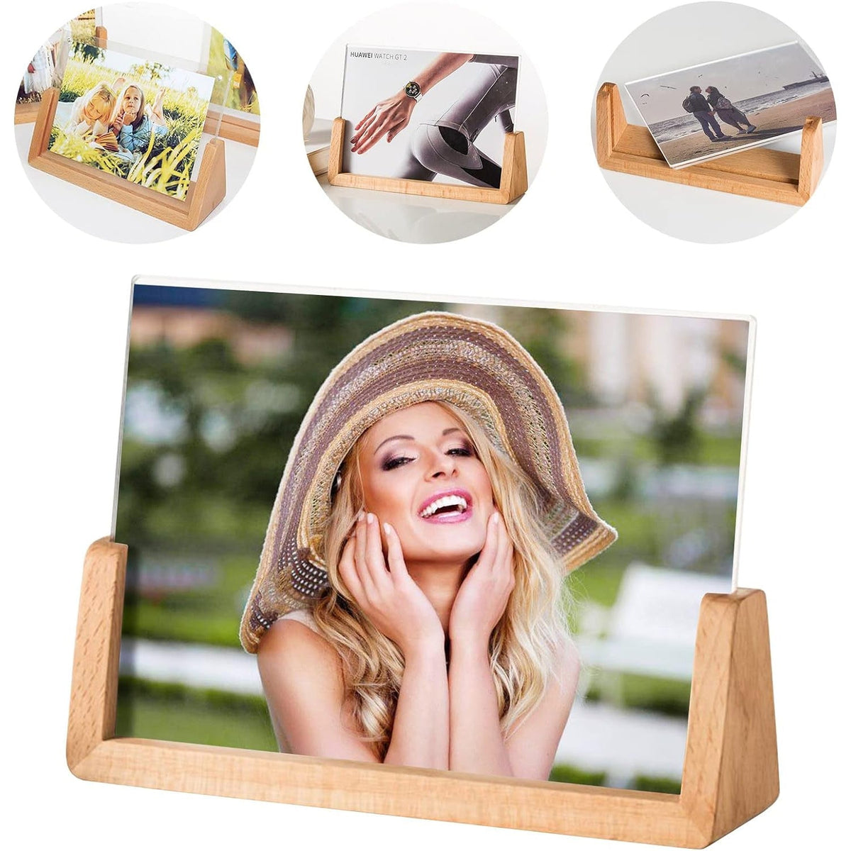  Wooden Picture Stand, Photo Frame Stand (1 Pc) - 17913_wooden_picture_frame_stand