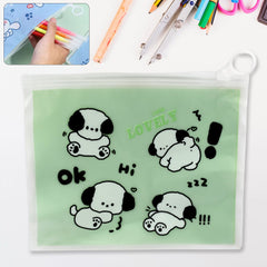 Reusable Multipurpose Pouch Pen Pencil Stationary Case Travel, Boys & Girls Pouc - 17577_multi_zip_pouch_1pc