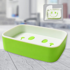 Portable Travel Home Box Cute Cartoons Smile Face Container Draining Holder Soap - 14500_traveling_smiley_soabbox