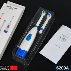 Electric toothbrush with brush heads