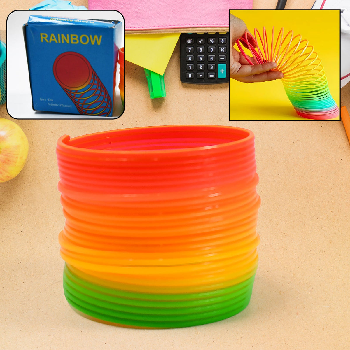 Rainbow Spring, Rainbow Spring Toys, Slinky, Slinky Spring Toy, Toy for Kids, fo - 17744_rainbow_magic_spring_toy