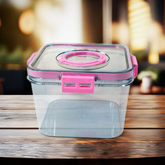 High  Plastic Food Storage Container Clear Washable Refrigerator Food Box - 8262_airtight_food_container_1400ml