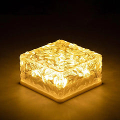 Solar Ice Cube Shaped Garden Light, Ice Cube Shaped Garden Warm Light Outdoor So - 8557_ice_cube_shape_garden_light