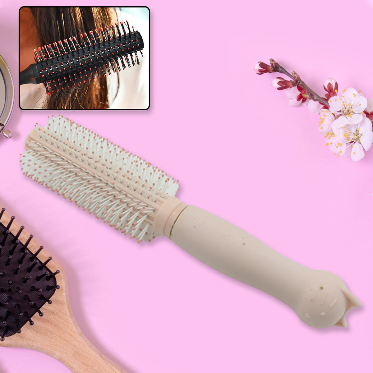 Massage Comb, Air Cushion Massage Hair Brush Ergonomic Matt Disappointment for S - 6611_massage_hair_comb_1pc_no2