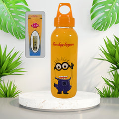 PORTABLE GLASS WATER BOTTLE, CREATIVE GLASS BOTTLE WITH GLASS WATER ( Mix Design - 12843_mix_glass_water_bottle_1pc