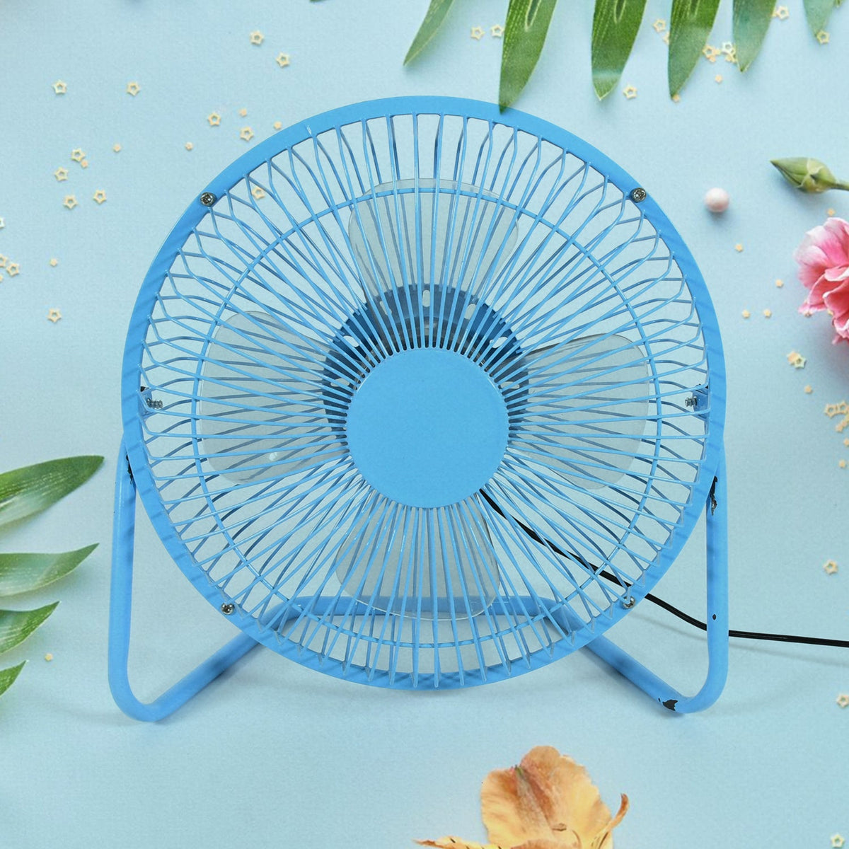 Big USB Table Desk Personal Metal Electronic Fan, Compatible with Computers, Lap - 17679_usb_table_desk_fan_no3