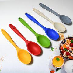 Multipurpose Silicone Spoon, Silicone Basting Spoon Non-Stick Kitchen Utensils H - 5679_silicone_cooking_spoon_6pc_no60