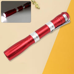 Portable Mini Torch / Flashlight LED Powerful High Lumens Pen Light with Clip, P - 9530_portable_torch_light_1pc