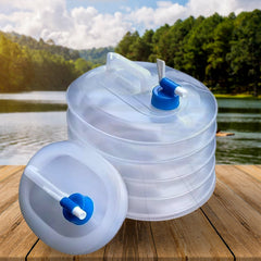 Outdoor Camping Collapsible Portable Water Container with Carry Handle Tap Valve - 17546_collapsible_water_cotainer_5ltr