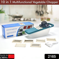 Multifunctional Vegetable Slicer Cutter Onion and Potato Slicer cutter with 6bla - 2165_multi_function_veg_slicer