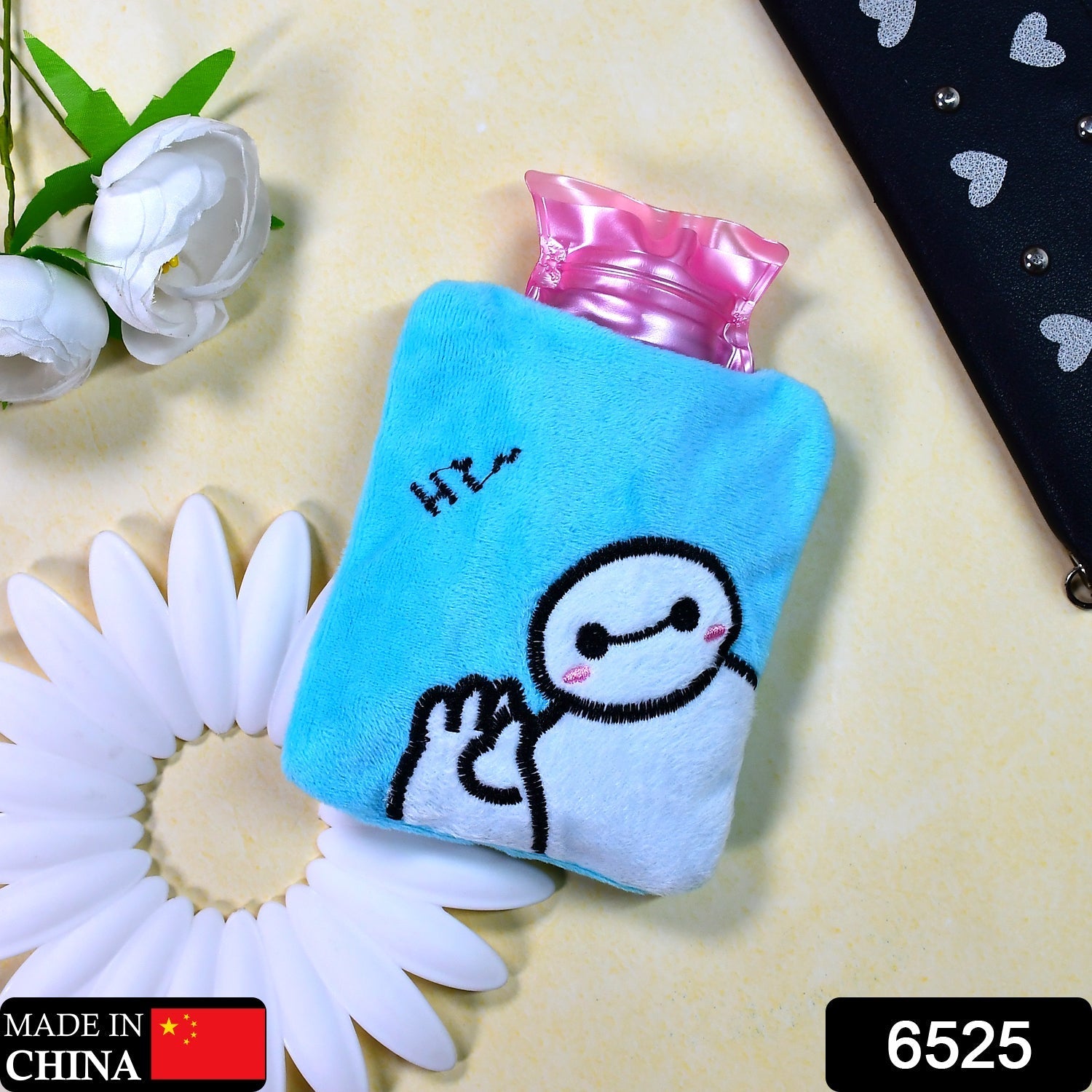 Blue Baymax Small Hot Water Bag with Cover for Pain Relief - 6525_chb_blue_baymax_hotbag