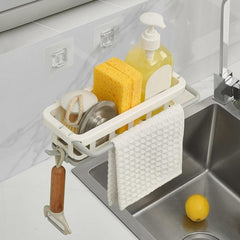 Multipurpose Platic Hanging Drain Rack Retractable Sponge Storage Hanging Rack W - 8788_storage_hanging_rack_1pc