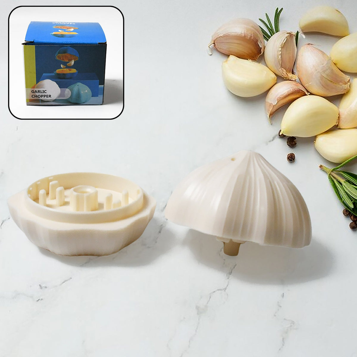 Garlic Press Sharpener Device Household Portable Manual Chili Ginger Garlic Mash - 8194_garlic_crusher_1pc