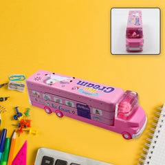 Double Decker Magic Truck Compass Multi Level Metal Truck Compass Pencil Case wi - 4568_metal_truck_compass