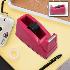 Plastic Tape Dispenser Cutter for Home Office use, Tape Dispenser for Stationary - 9513_plastic_tape_dispenser_no8