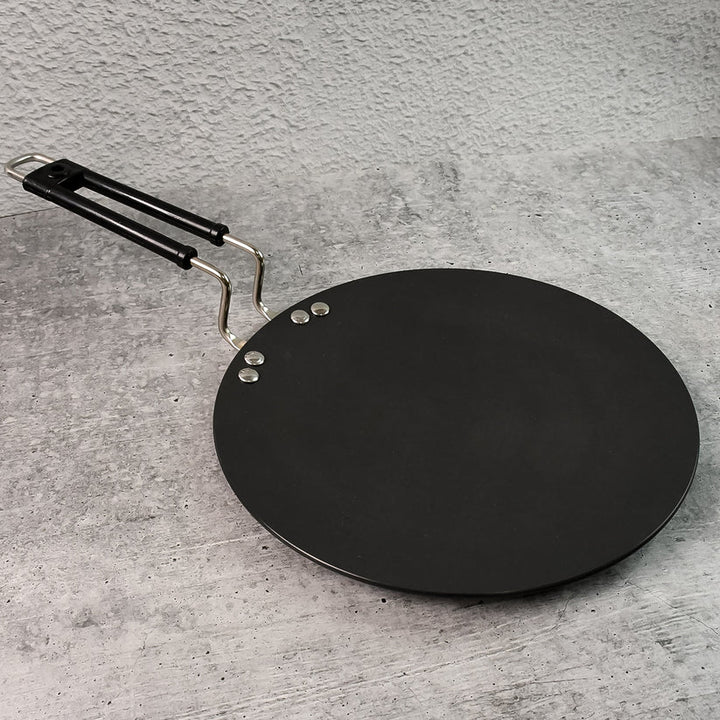 Non-stick Flat Roti Tawa With Heat-Resistant Handle (10 Inch 1 Pc)