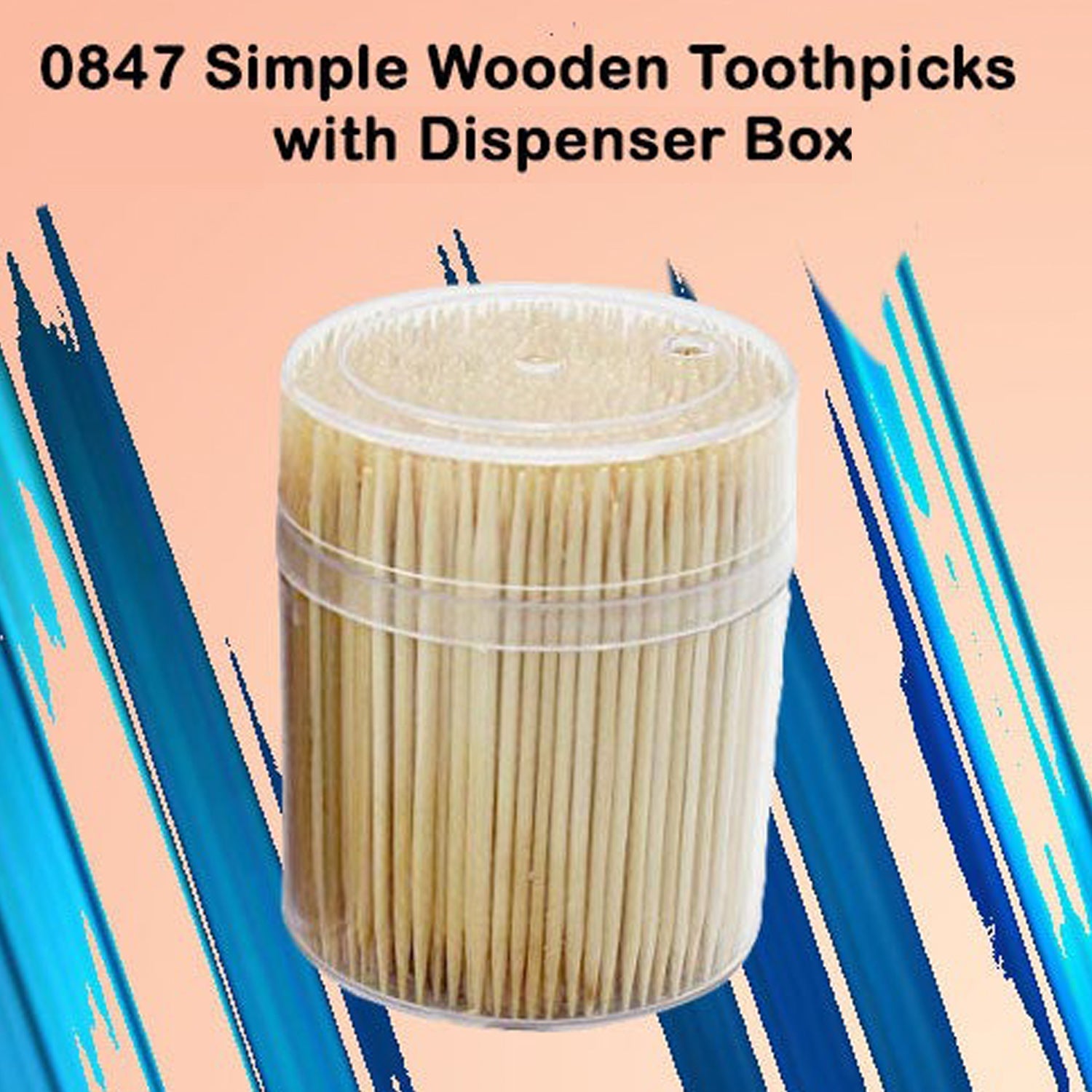 Close-up of toothpick dispenser