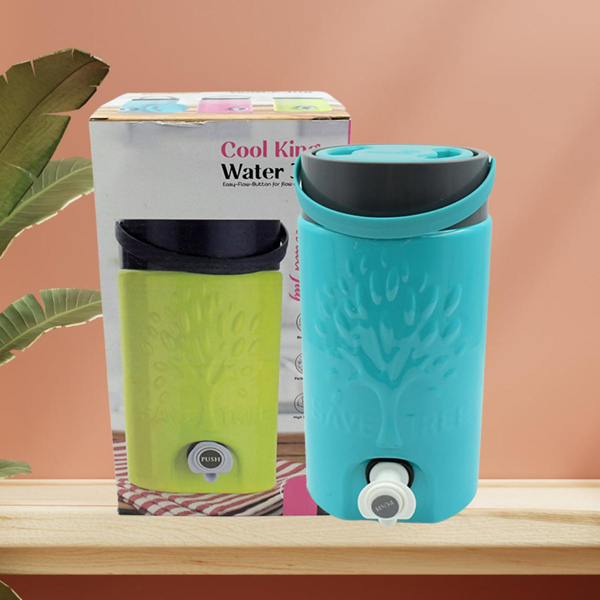 Insulated Water Jug with Tap (3000ml): Leakproof, Travel Cooler - 2360_cool_king_jug_3000ml_m209