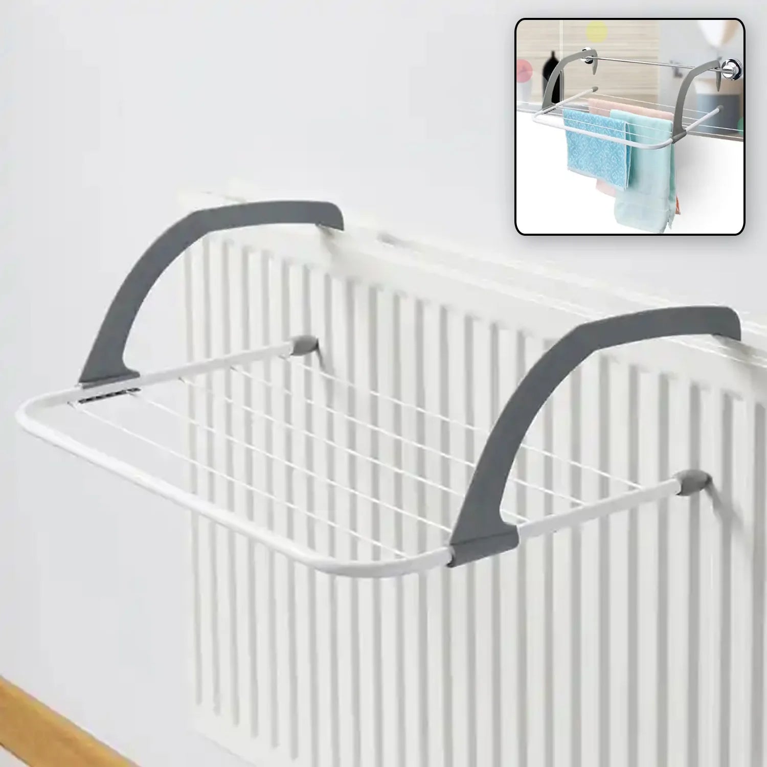 Metal Steel Folding Drying Rack for Clothes Balcony Laundry Hanger for Small Clo - 0333_folding_clothes_drying_rack